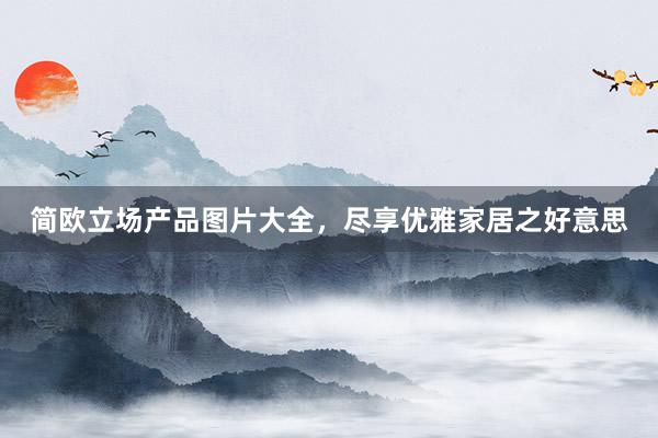 简欧立场产品图片大全，尽享优雅家居之好意思